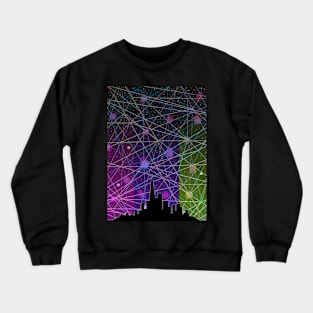 A Futurist's Starry Night Crewneck Sweatshirt